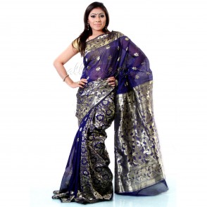 Traditional soft muslin half silk Sharee form Tangail with Beautiful design